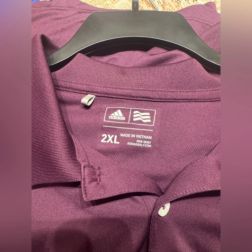 Adidas Men's Deep Purple Polo Shirt